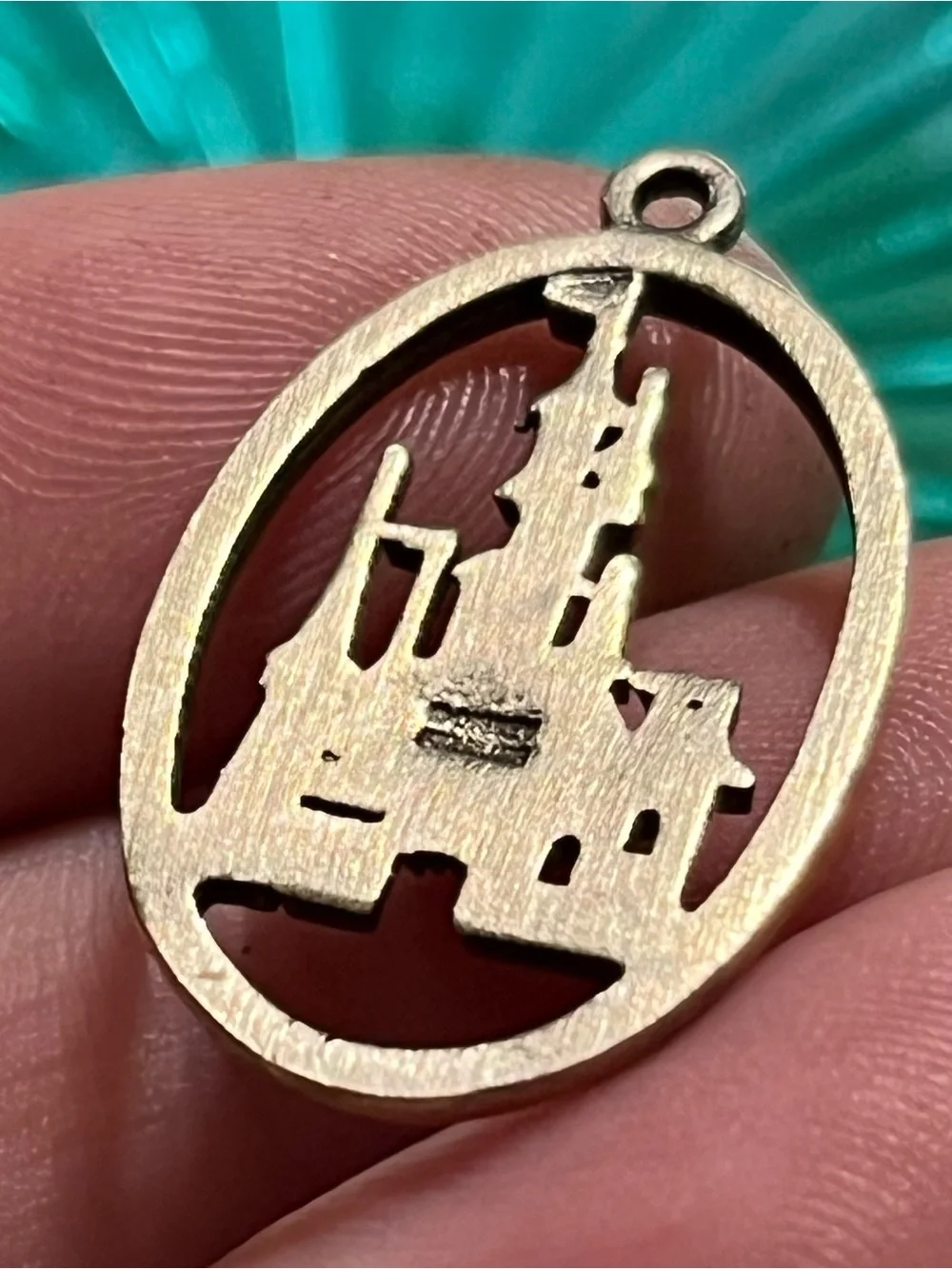 Vintage Disney Sterling Silver 925 Magic Kingdom Cinderella’s Castle Pendant